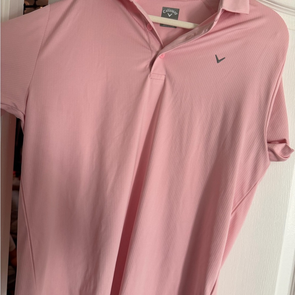 Callaway Men's Polo Shirt in Soft Pink